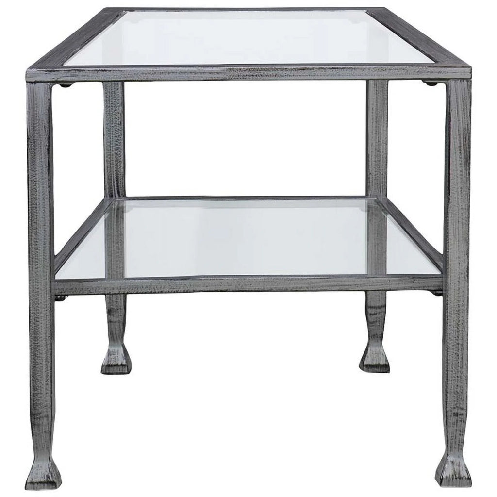 Tempered Glass Top Metal Coffee Table X26801