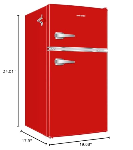 3.2 Cu.Ft 2 Door Mini Fridge with Freezer V5298