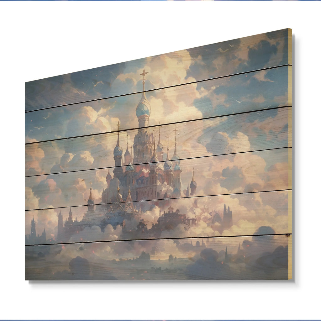 Natural Pine Wood Castles Print C924559