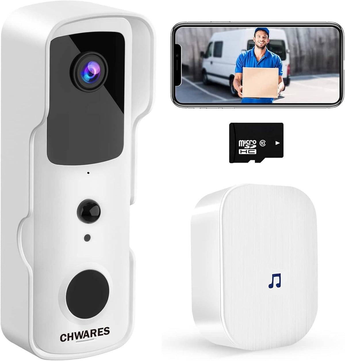 Wireless WiFi Video Doorbell Camera with Chime Z6277