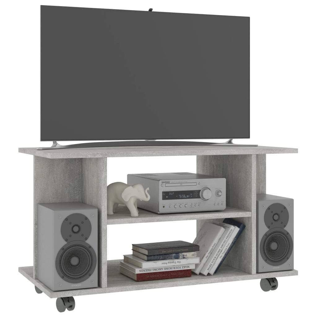 Sonoma Oak Chipboard TV Cabinet with Castors P381