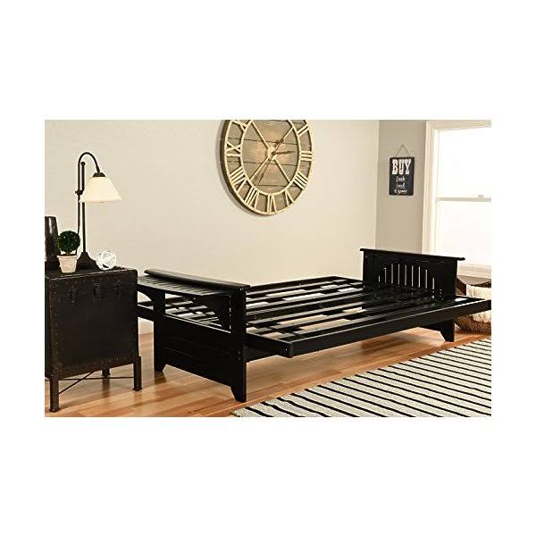 Phoenix Frame Black Finish Marmont Mocha Mattress S905