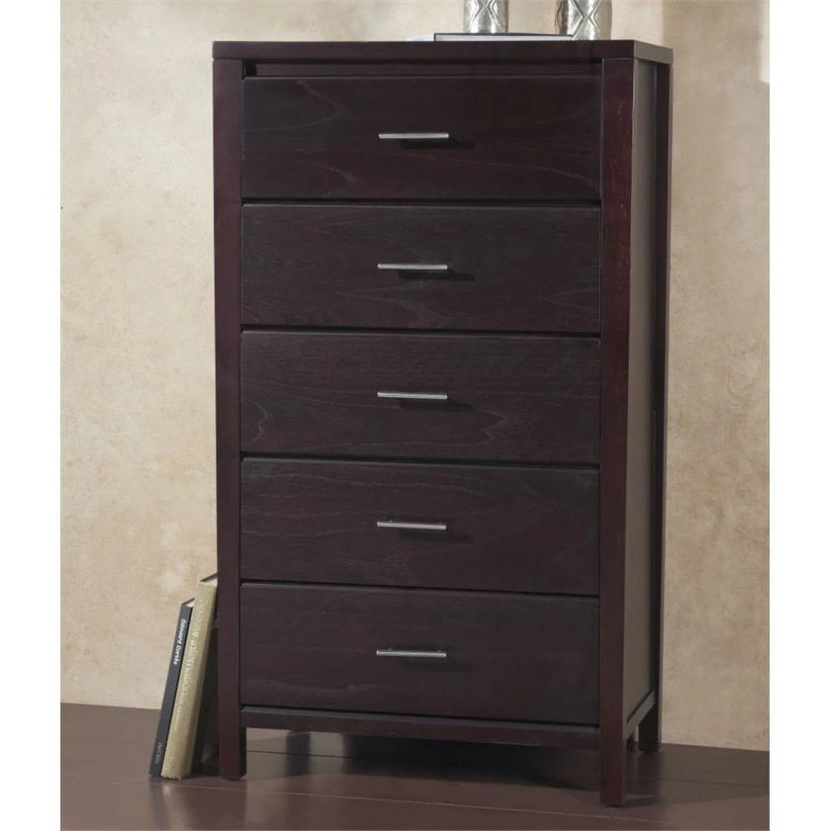 5 Drawer Chest in Espresso Finish V28987