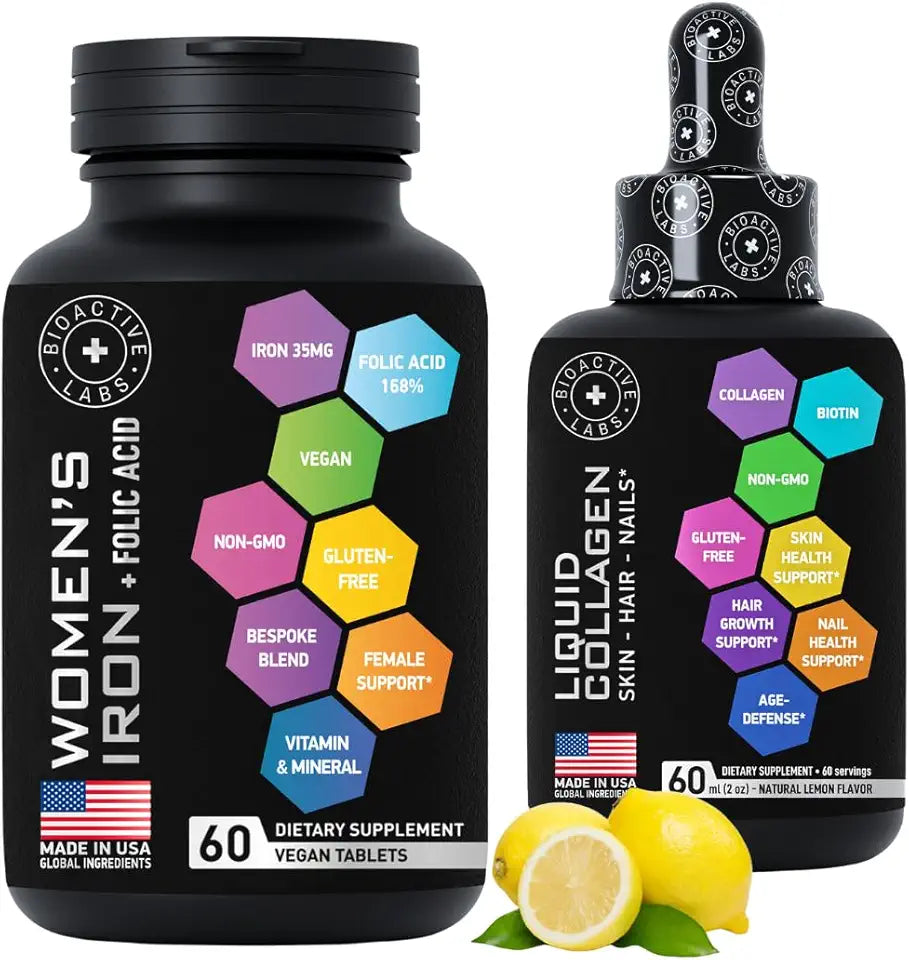 Iron with Folic Acid and Liquid Collagen W3525