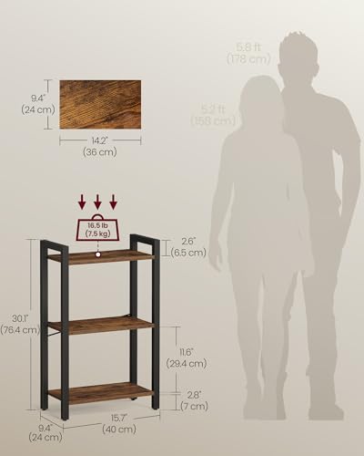 5-Tier Steel Frame Bookshelf K542
