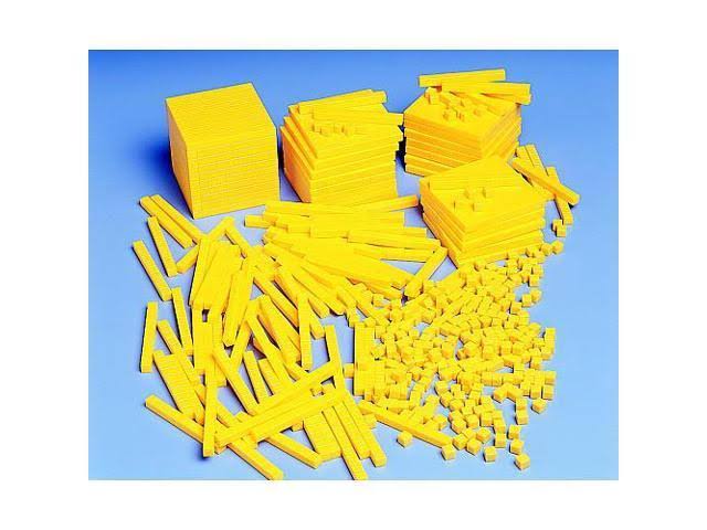 Set of 10 Yellow Base Blocks X52099