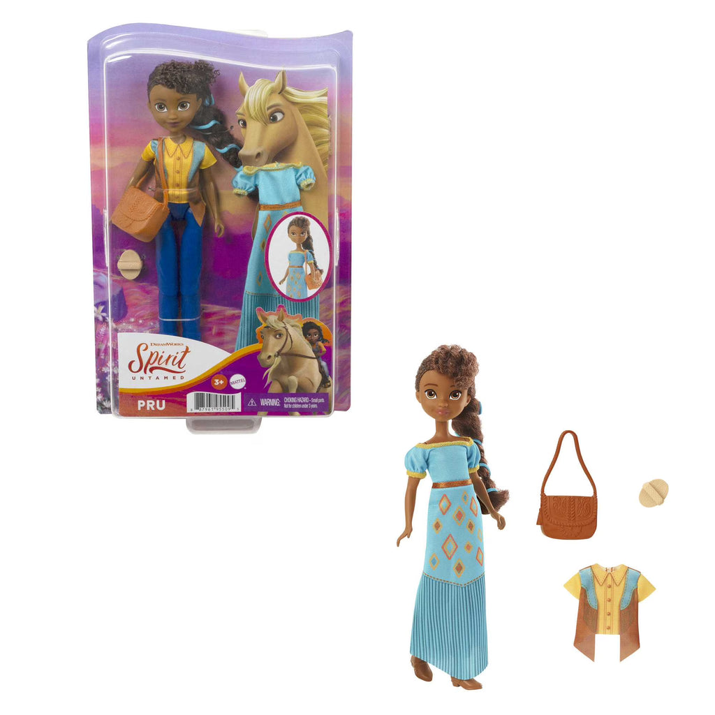 Pru Doll with 2 Fashion Outfits & Accessories, 7 Movable Joints V85688