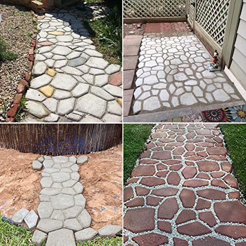 2 Packs 18.9 x 18.9 x 1.8 inch Concrete Stepping Stone Mold Y2723