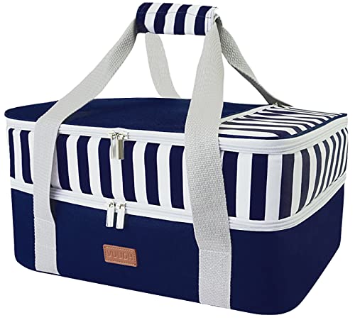 Blue Double Insulated Casserole Carrier Bag M28225