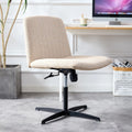 Adjustable Swivel Home Office Computer Chair with Cushion & Black Foot H6947