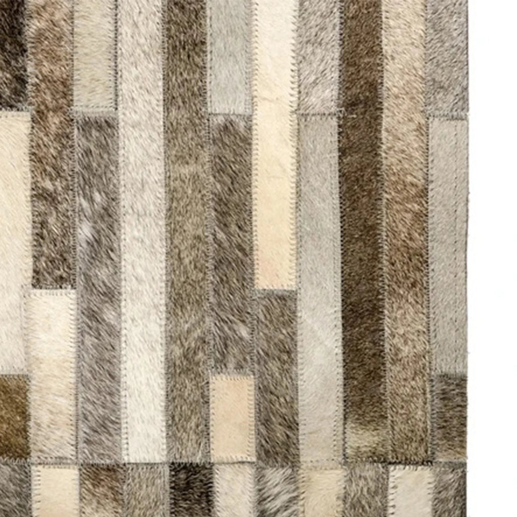 Modern Leather Small Area Rug J204021