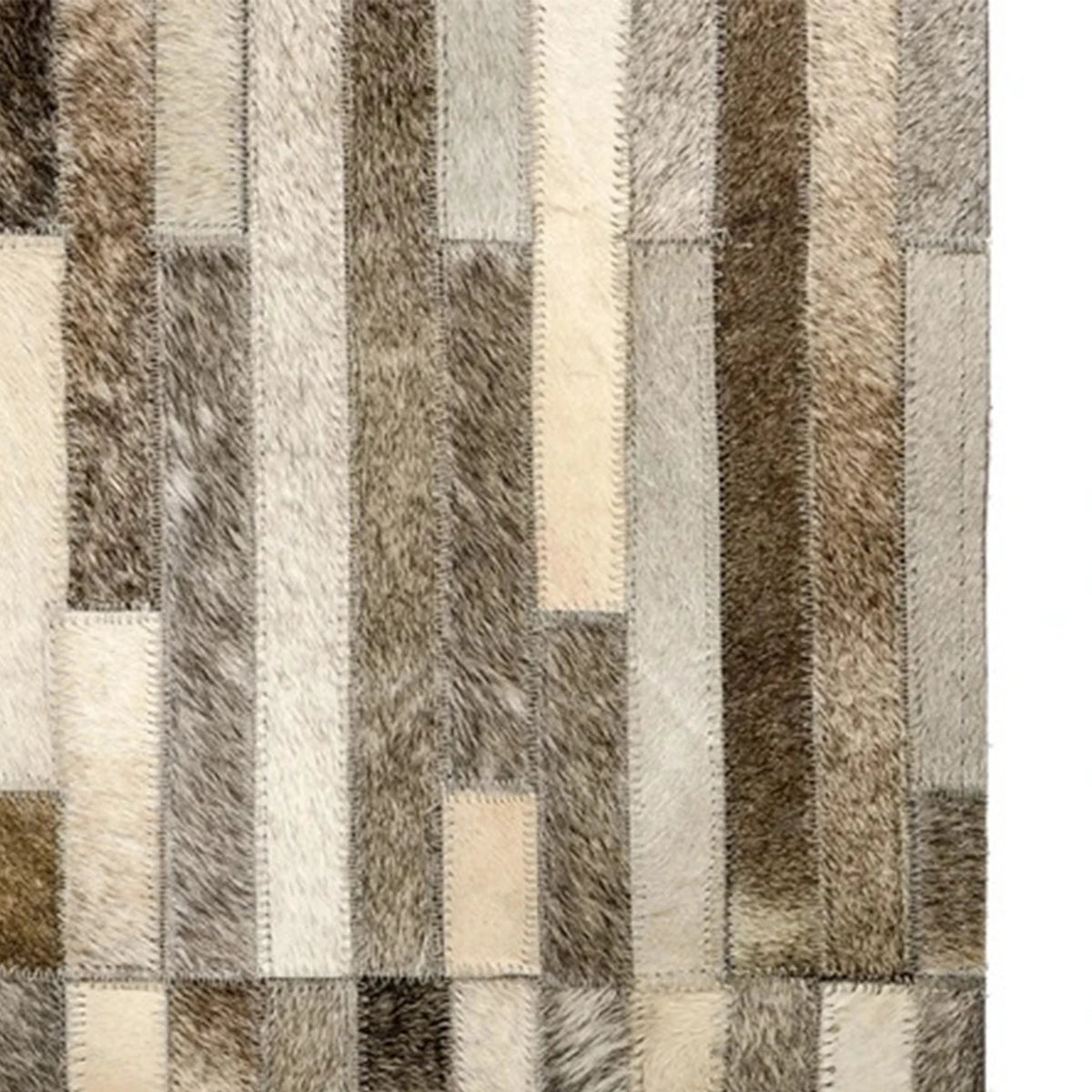 Modern Leather Small Area Rug J204021