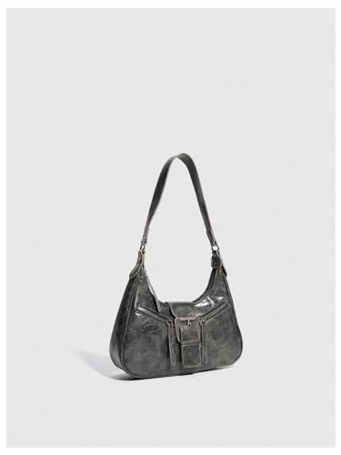 Hobo PU Leather Clutch Shoulder Bag V825739