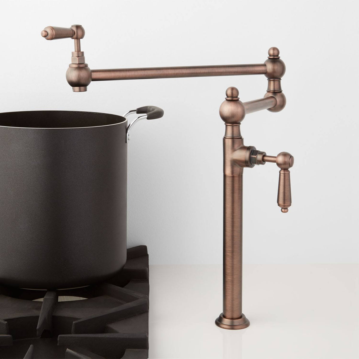 Oil Rubbed Bronze Deck-Mount Retractable Pot Filler W57266