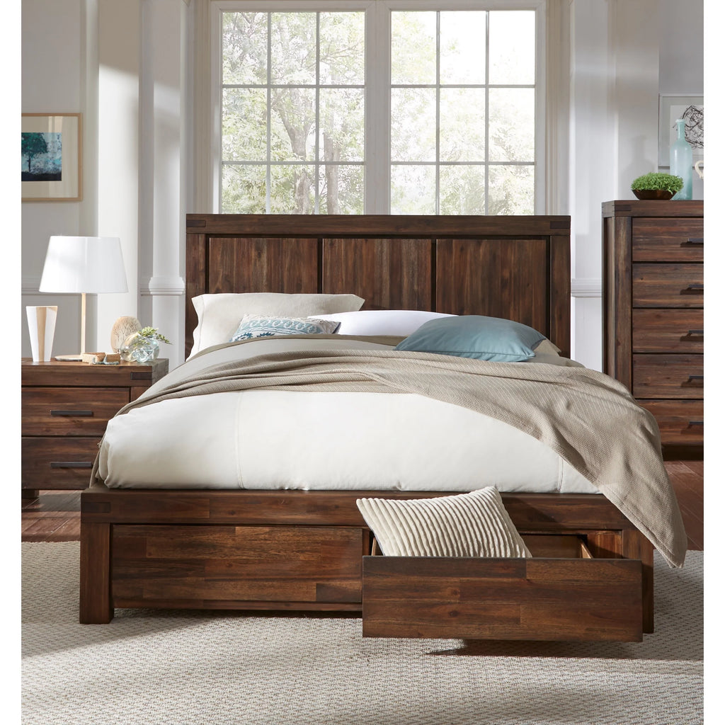 Solid Wood Storage Bed California King B3336