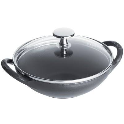 Cast Iron Wok with Lid R5561