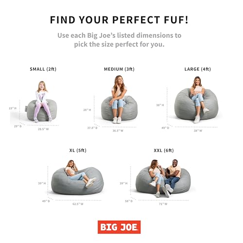 Medium Foam Filled Bean Bag Chair with Removable Cover, Collegiate Green, Durable Woven Polyester, 3 feet O881