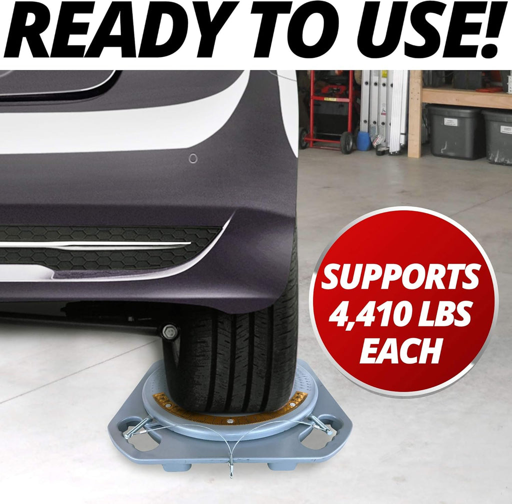 Wheel Alignment Turn Plates 4 Ton Capacity Pair Z310