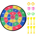 Safety Dart Board Toys Sticky Ball Shooting Toy (30cm, 6pcs Sticky Ball and 6pcs Darts) B453