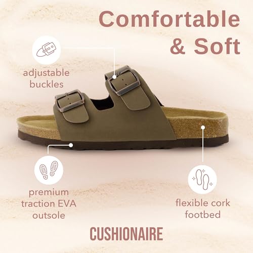 Cork Footbed Sandals with Genuine Suede Footbed L591411