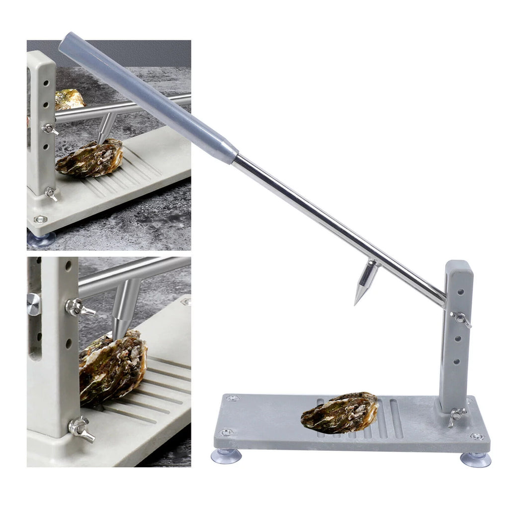 Manual Oyster Clam Shucker Stainless Opener Tool with 2 Blade C73312