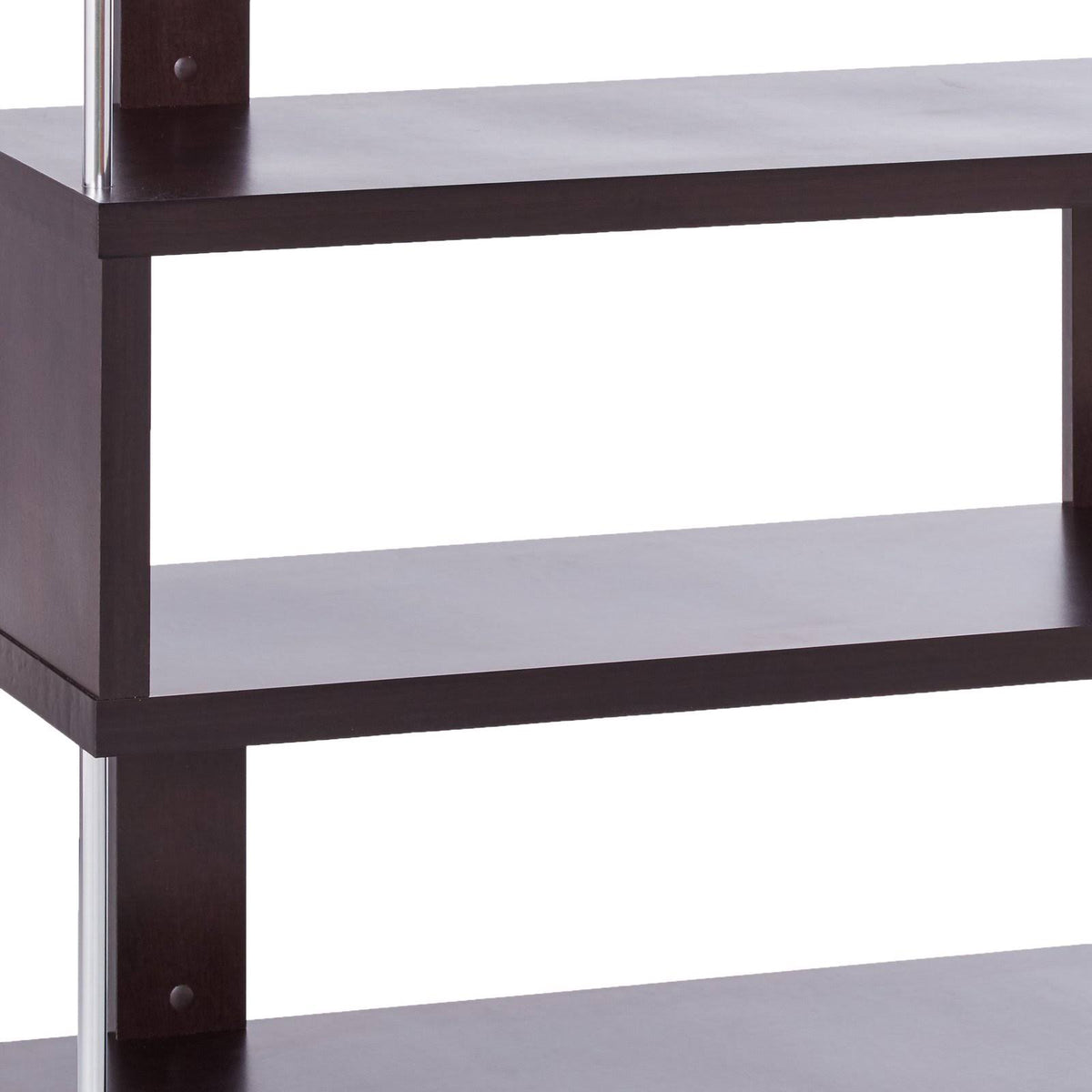 Dark Brown Six-Shelf Modern Bookcase B80126