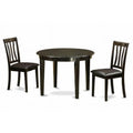 3 Piece Cappuccino Kitchen Table and Chairs Set D1355
