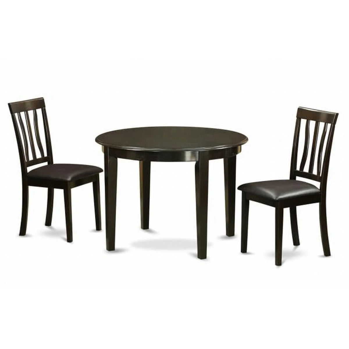 3 Piece Cappuccino Kitchen Table and Chairs Set D1355