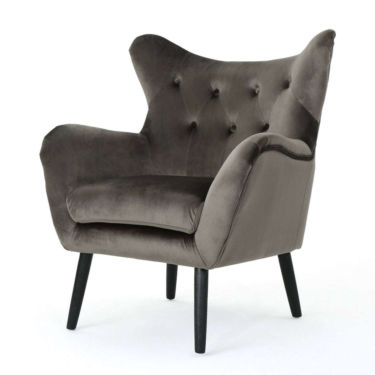 Gray and Black Contemporary Arm Chair P9760