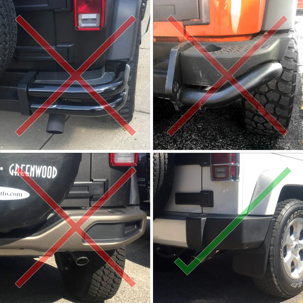 Molded Mud Flaps Splash Flares Front Rear 4pc Set B131449