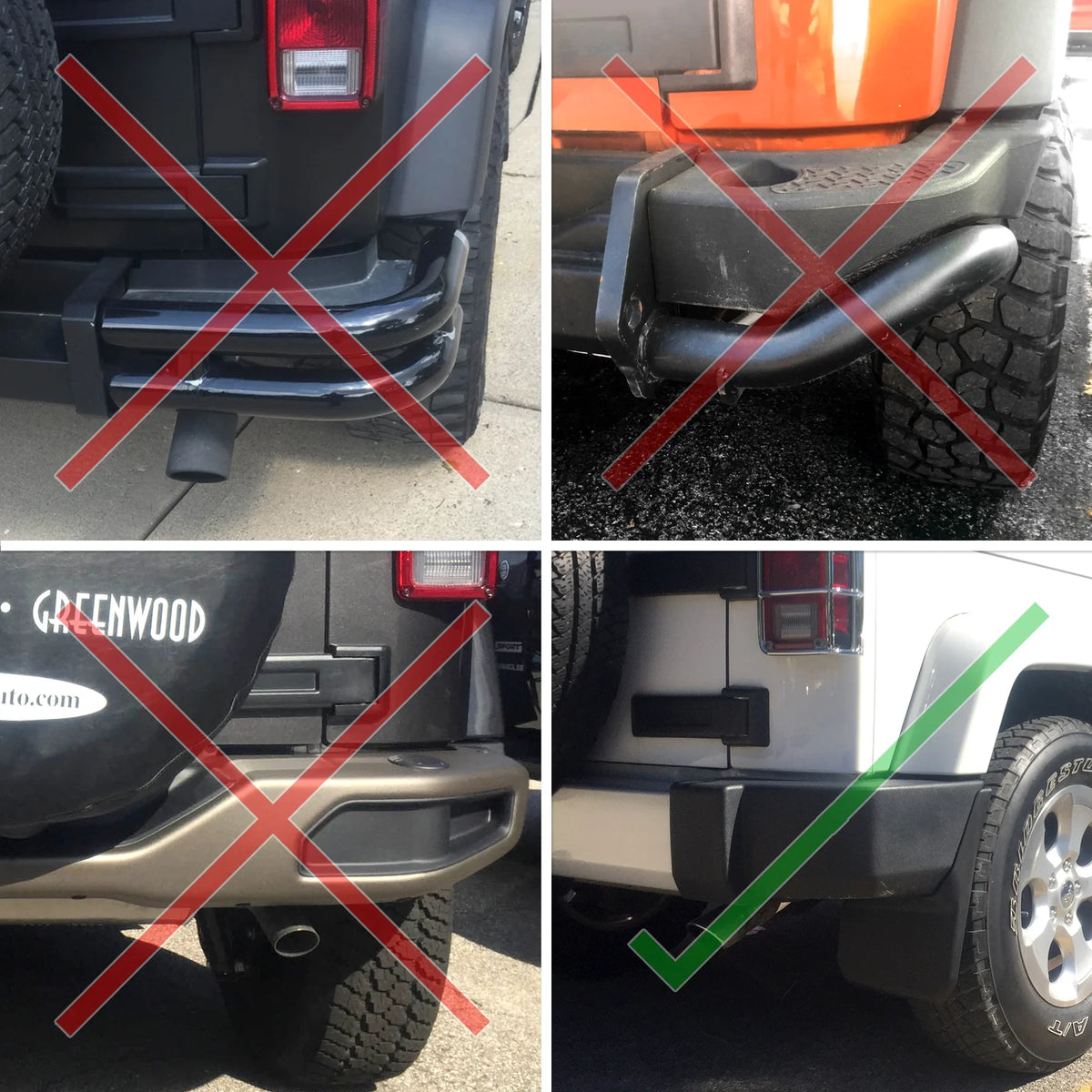 Molded Mud Flaps Splash Flares Front Rear 4pc Set B131449