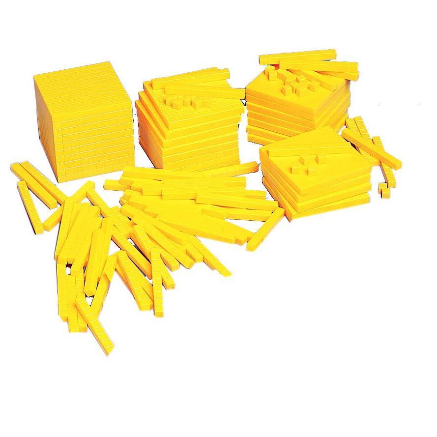 Set of 10 Yellow Base Blocks X52099