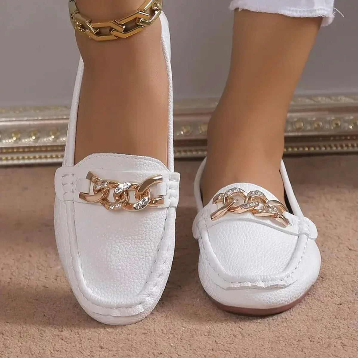 Leather Loafers F8193