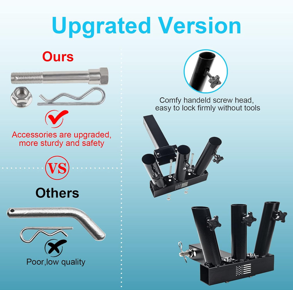 Universal Flag Hitch Mount with Anti-Wobble Screws Q78234