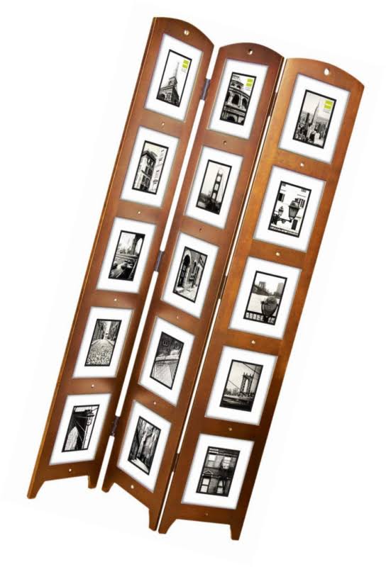 Triple Panel Floor Photo Screen, 33 by 64.5-Inch, Holds 15 - 5 by 7-Inch Photos K866