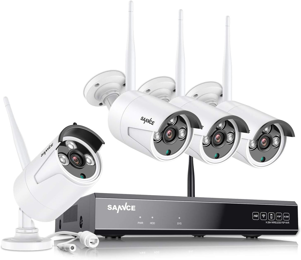 8 Channel 5MP HD Wireless Security Camera System with 3MP WiFi Cameras Z773232