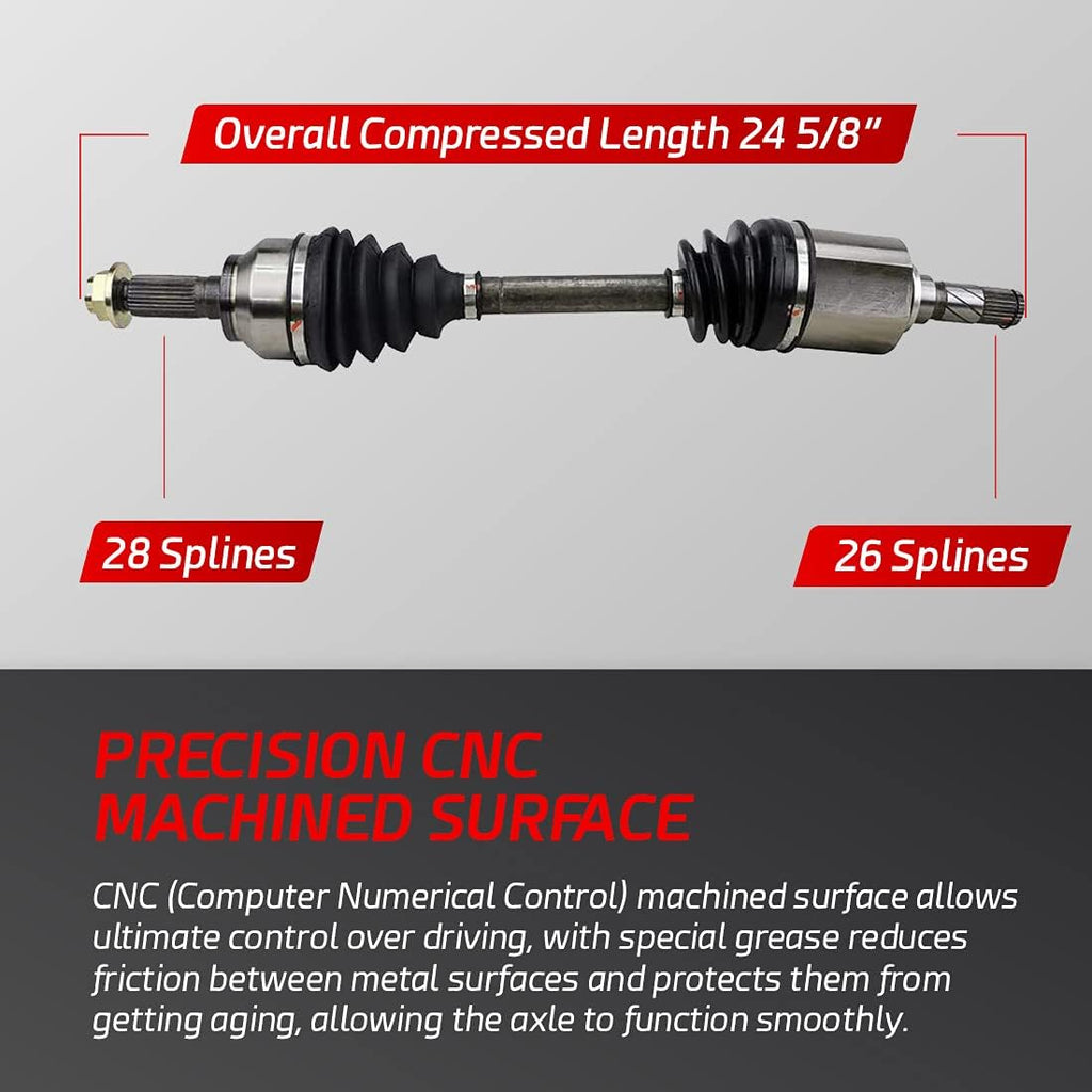Front Left CV Axle Half Shaft for 2005-2009 Mazda-3 2.0L Automatic Trans. V502