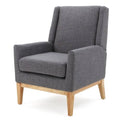 Grey Fabric Accent Chair Q587