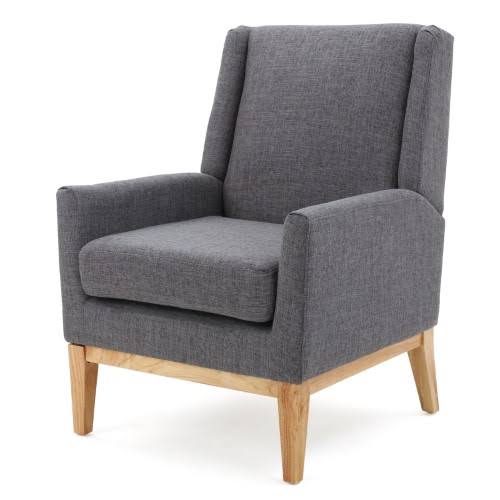 Grey Fabric Accent Chair Q587