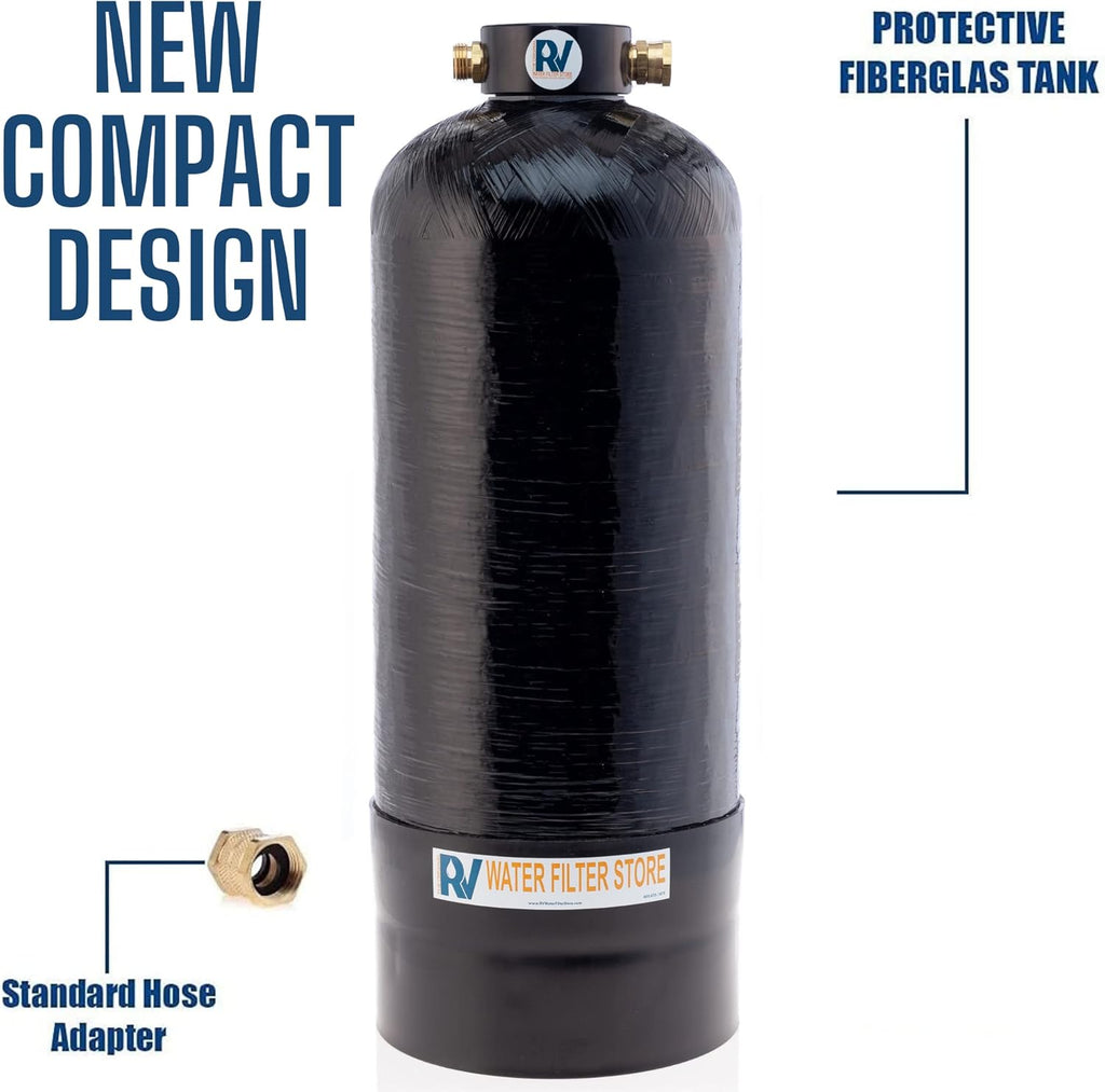Portable RV Water Softener 8,000 Grain, 3/4" Fittings Q772
