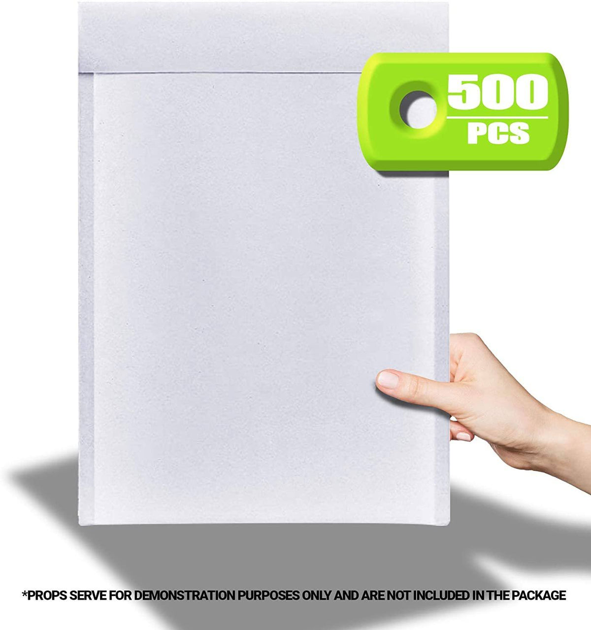 500 Pack White Kraft Self Seal Bubble Mailers Padded Envelopes V355