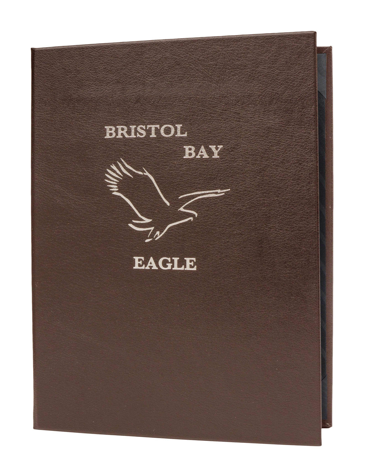 4¼ x 14 Mahogany Bonded Leather Casebound Menu J581388