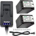 LED Fast Charger & Camcorder Battery X2 M106981