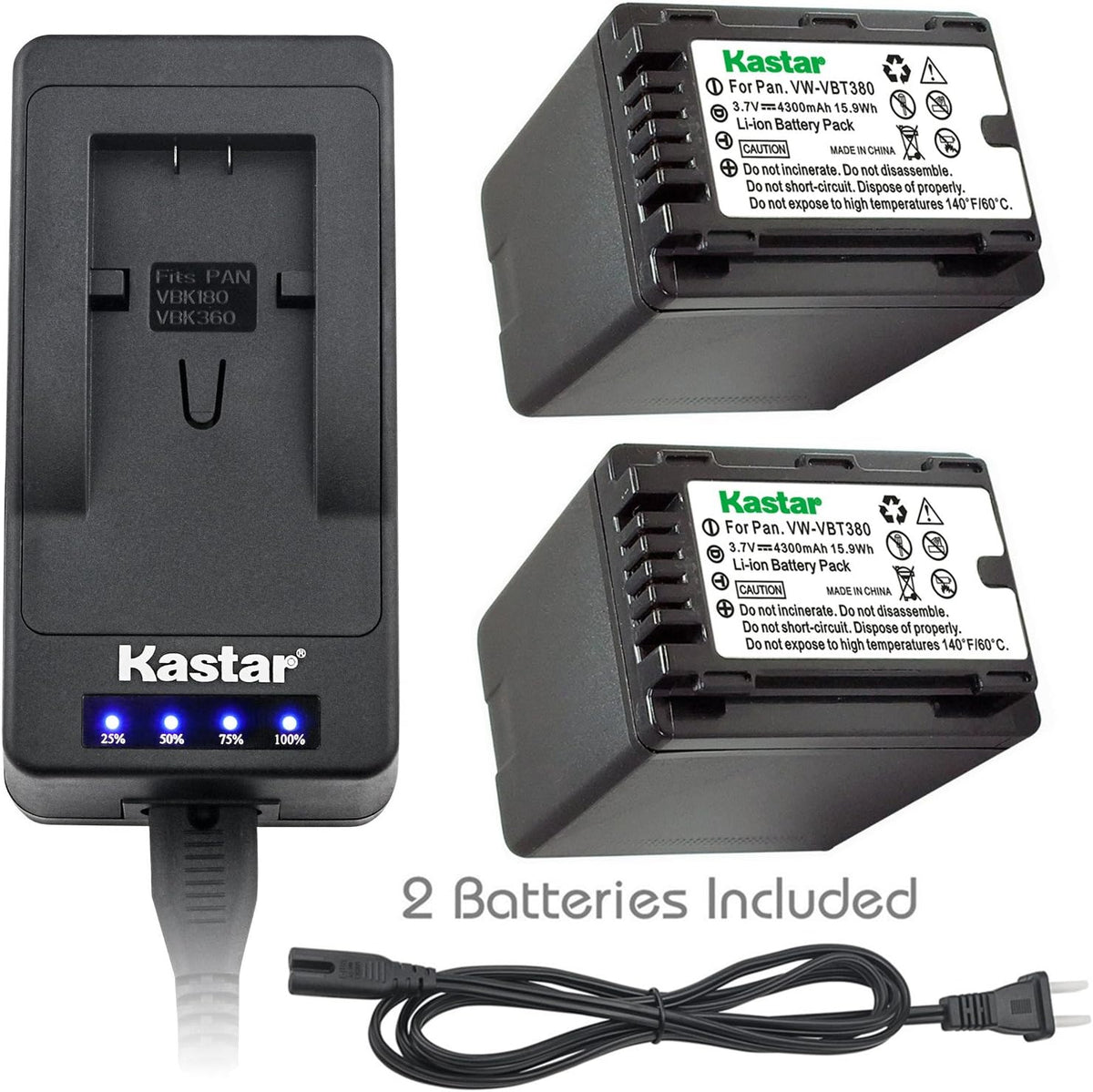 LED Fast Charger & Camcorder Battery X2 M106981