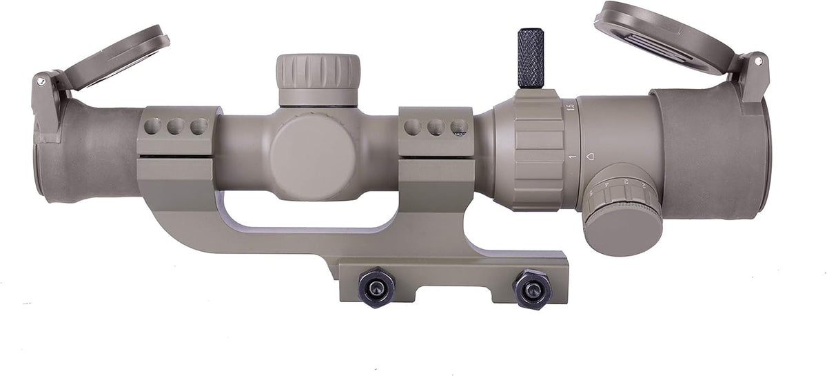 1-4x20 Rifle Scope with Offset Cantilever Mount and Flip Up Lens Covers L53447