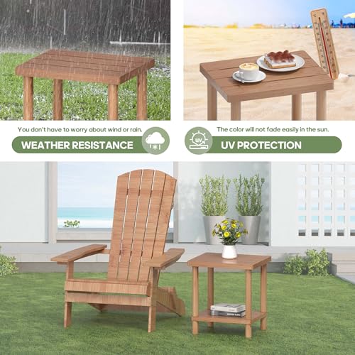 2-Tier Small Outdoor Side Table L738