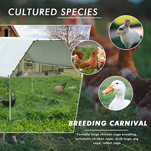 Metal Chicken Coop with Waterproof Cover G2201
