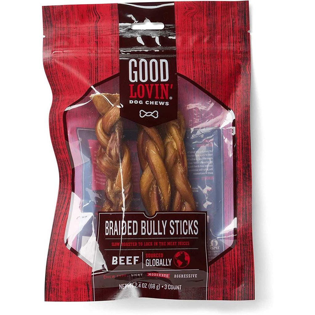 Braided Bully Stick Dog Chew V697