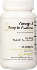 Fish Oil Supplement Natural Lemon Flavor 100 Softgels K12251