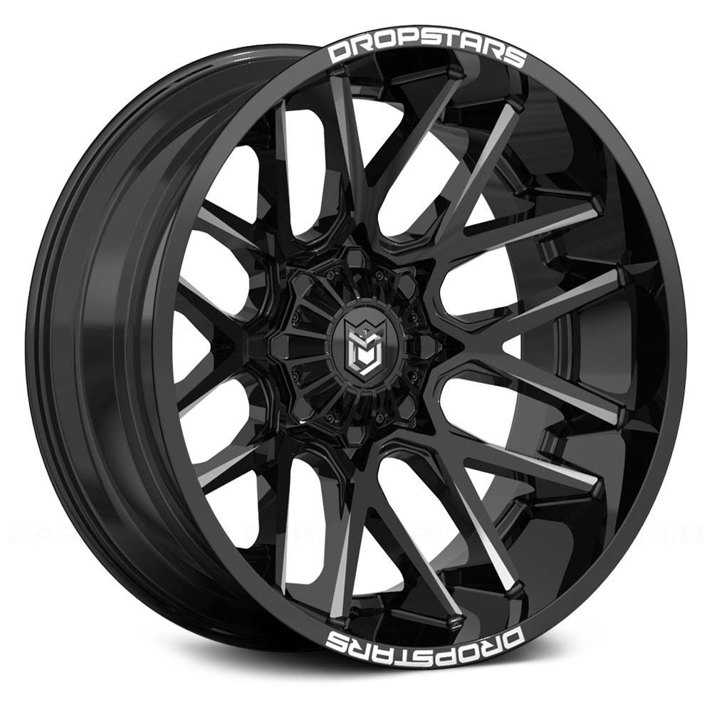20x12 Black Deep Concave Wheels H685594